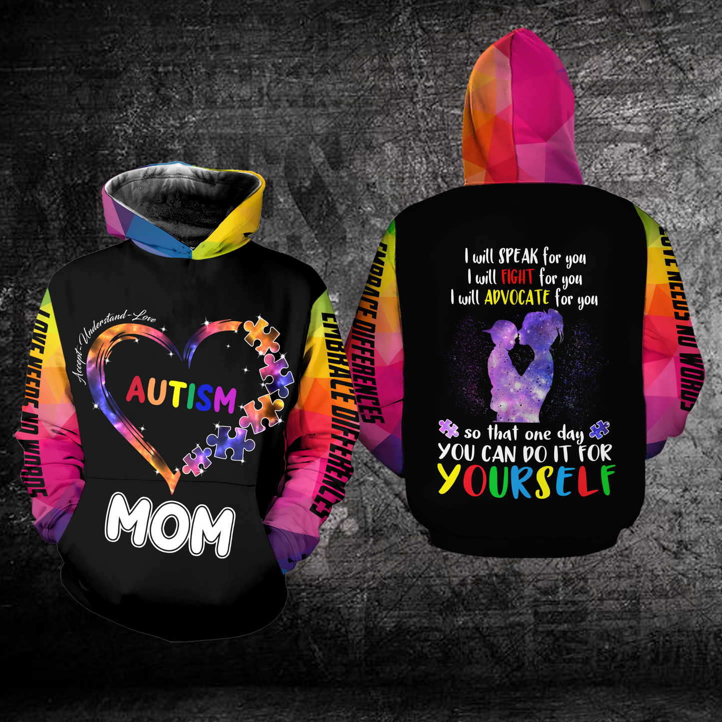 Autism Mom Hoodie I Will Speak For You Hoodie Autism Apparel 